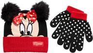 cute and cozy: disney minnie winter mitten toddler girls' accessories for cold weather logo