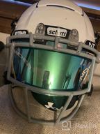 img 1 attached to Nxtrnd VZR1 Tinted Football Helmet Visor: Professional Shield For Youth & Adult Football Helmets With Clips, Decal Pack & Bag review by James Jones