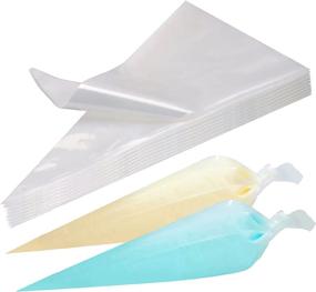 img 4 attached to 100-Pack Of Disposable 18-Inch Piping Bags For Cake, Cupcake, And Cookie Decorating - Perfect For Icing And Frosting!