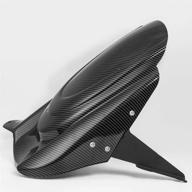 fatexpress versys650 kle650 accessories motorcycle abs plastic rear tire hugger fender mudguard splash guard for kawasaki versys 650 kle 650 2007-2022 (gloss carbon look) logo