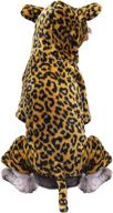 🐆 chezabby funny cheetah dog cat costumes: adorable pet halloween christmas cosplay clothes for cats and dogs - soft flannel kitten outfits, warm fleece doggie sweater, and velvety puppy apparel logo