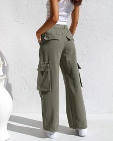 img 1 attached to High-Waisted Baggy Cargo Pants For Women With Pockets - Y2K Style Loose Wide Leg Joggers