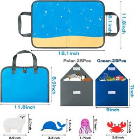 img 3 attached to Early Learning Interactive Play Kit: WATINC Ocean & Polar Animals Felt-Board Story Set For Preschoolers