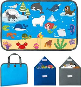 img 4 attached to Early Learning Interactive Play Kit: WATINC Ocean & Polar Animals Felt-Board Story Set For Preschoolers