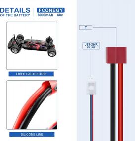 img 2 attached to 8000MAh 7.4V 60C 2S Lipo Battery W/ Deans T Connector For RC Car Trucks Truggy Boat 1/8 1/10 - FCONEGY