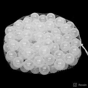 img 4 attached to 🌈 Pure Transparent Wonder Space Soft Pit Balls - 100 Pack, Chemical-free & Crush-Proof Plastic Ocean Balls, BPA-Free, Odorless, Safe for Toddler Ball Pits, Kiddie Pools, and Indoor Baby Playpens