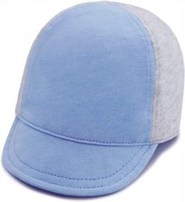 img 4 attached to Protect Your Baby From Harmful Sunrays With Keepersheep Reversible Baseball Cap - Adorable Shell Embroidery And Comfortable Cotton Material!