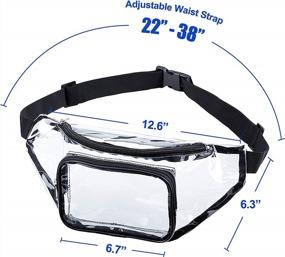 img 3 attached to Stay Organized And Compliant With The Clear Stadium-Approved Fanny Pack For Festivals, Games, Travel, And Concerts