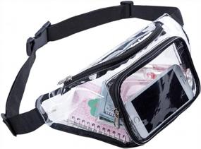 img 4 attached to Stay Organized And Compliant With The Clear Stadium-Approved Fanny Pack For Festivals, Games, Travel, And Concerts