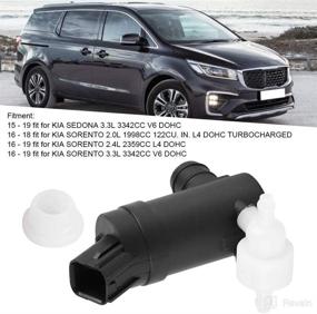 img 3 attached to 🔧 OEM Windshield Washer Pump Replacement for KIA SEDONA SORENTO - Part Number: 98510-A9000, 98510A9000