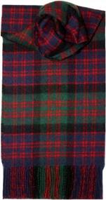 img 1 attached to 🧣 Stay Warm and Stylish with MacDonald Tartan Scarf in Modern Lambswool
