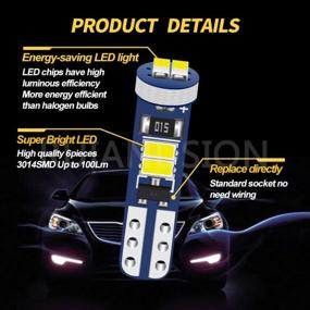 img 3 attached to 4Pcs Ruiandsion T5 LED Bulb 12V White Dash Lights For Car Interior Instrument Indicator Air Conditioning