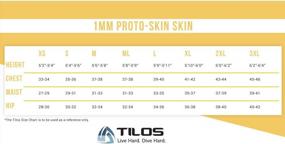 img 1 attached to Tilos Proto Skin Unisex Skin Suit: Ideal For Diving, Snorkeling, Swimming, And Wetsuit Layering With 6Oz Fabric Weight