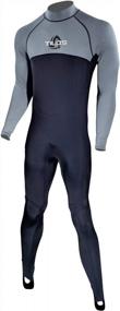 img 2 attached to Tilos Proto Skin Unisex Skin Suit: Ideal For Diving, Snorkeling, Swimming, And Wetsuit Layering With 6Oz Fabric Weight