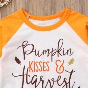 img 2 attached to Infant Halloween Pumpkin Ruffle Clohtes Apparel & Accessories Baby Girls best: Clothing