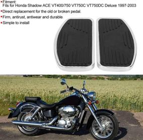 img 2 attached to Honda Shadow 750 Motorcycle Foot Pegs- Perfect Fit for Shadow ACE VT400/750 1997-2003