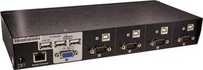 img 1 attached to 4-Port USB KVM Switch W/ DDM & Multi-Hotkey - ConnectPRO UR-14+KIT, 4 KVM Cables Included