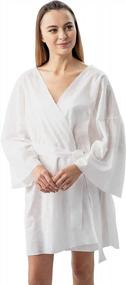 img 4 attached to Indulge In Luxury With 50 Count Of Disposable Kimono Spa Robe By APPEARUS