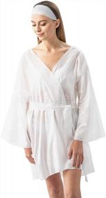 img 1 attached to Indulge In Luxury With 50 Count Of Disposable Kimono Spa Robe By APPEARUS