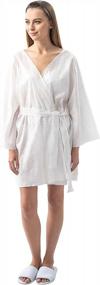 img 3 attached to Indulge In Luxury With 50 Count Of Disposable Kimono Spa Robe By APPEARUS