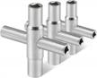hautmec 3pcs 4 way sillcock water key faucet valve tool spigot key 1/4", 9/32", 5/16", 11/32" pl0028-3 - multi-size wrench set for outdoor valves logo