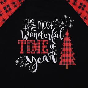 img 2 attached to Shop The Festive TAOHONG Merry Christmas Sweatshirt For Women In Buffalo Plaid And Color Block Print