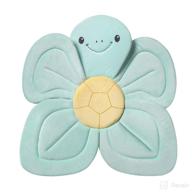 🐢 nuby turtle baby bath cushion - soft, fast-drying fabric - suitable for bathtub or sink - turquoise - ideal for 0-6 months logo