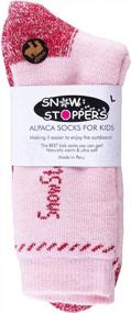 img 2 attached to Согрейте ножки ваших детей с помощью носков SnowStoppers из высококачественной шерсти альпаки