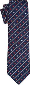 img 2 attached to KissTies Patriotic Necktie Stars Stripes Men's Accessories ~ Ties, Cummerbunds & Pocket Squares