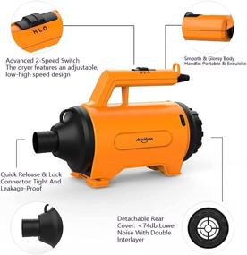 img 2 attached to 🏍️ High Speed Car & Motorcycle Dryer Blower: Portable Vacuum Cleaner for Auto Detailing and Dusting - 110V