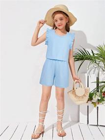 img 2 attached to Kimoda Rompers Jumpsuit Playsuit Outfits Girls' Clothing ~ Jumpsuits & Rompers