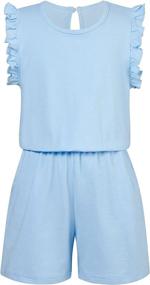 img 1 attached to Kimoda Rompers Jumpsuit Playsuit Outfits Girls' Clothing ~ Jumpsuits & Rompers