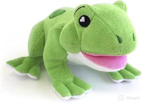 img 4 attached to 🐸 Enhance Bath Time Fun with SoapSox William The Frog: Mouth-Fed Liquid Soap Sponge & Bath Toy with Finger Pockets