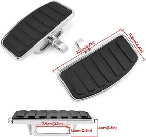 img 2 attached to Motorcycle Floorboards Adjustable Floorboard Compatible