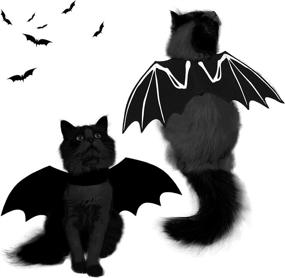 img 4 attached to 🦇 Halloween Bat Wings Cat Pet Costume by Spooktacular Creations – Perfect for Cosplay, Halloween Parties, Holiday Decorations, and Cat Dress Up Accessories