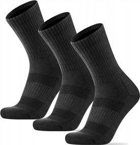 img 4 attached to 3 Pairs Of Merino Wool Hiking Socks For Men And Women - Thermal, Cushioned Socks For Skiing, Trekking, And Outdoor Sports, Ideal For Work