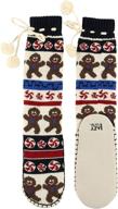 🧦 warm and cozy women's knitted slipper socks by lazy one: cute ladies' apparel логотип