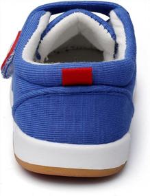 img 3 attached to Maxu Cotton Baby Prewalker Sneaker Shoes: Soft Sole For Comfort & Protection