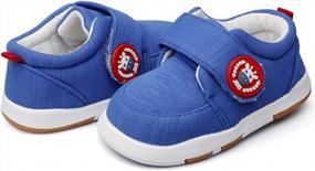 img 2 attached to Maxu Cotton Baby Prewalker Sneaker Shoes: Soft Sole For Comfort & Protection
