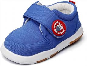img 4 attached to Maxu Cotton Baby Prewalker Sneaker Shoes: Soft Sole For Comfort & Protection
