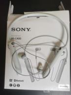 img 1 attached to Sony WIC400/L Wireless Behind-Neck In-Ear Headphones, Blue review by Amar Amar ᠌