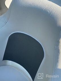 img 8 attached to Seamander High-Quality Captain Bucket Seat With Filp Up Function, Ideal For Boats (SC1-White/Blue)