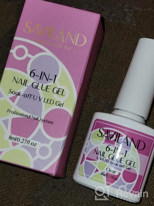 img 1 attached to Saviland Gel X Nail Glue: The Ultimate Solution For Acrylic Nails And Press-On Nails - Get Flawless, Long-Lasting Results! review by Boondo Viswanathan
