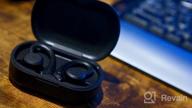 img 1 attached to Coucur Wireless Earbuds 5.1 Bluetooth Headphones Sport With Two Detachable Earhooks In Ear Wireless Earphones Noise Cancelling Touch Control, 30H Playtime Deep Bass IP7 Waterproof Headset review by Jason Ampongan