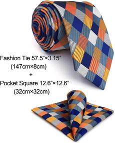 img 3 attached to SHLAX WING Neckties Orange Classic