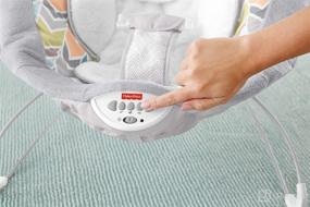 img 2 attached to 🐶 Fisher-Price Sweet Snugapuppy Deluxe Bouncer with Overhead Mobile, Music, Calming Vibrations - Portable Baby Seat for Bouncing