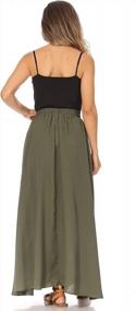 img 2 attached to Women'S Maxi Skirts In Regular And Plus Sizes - Flowy, A-Line, High-Waisted Skirts For Winter - Trendy Midi Skirts With Elastic Waistband
