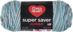 img 4 attached to ❤️ Red Heart Super Saver Jumbo E302C, Icelandic - Your Go-To Yarn for Large, Colorful Projects