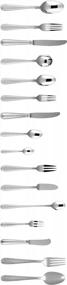 img 2 attached to Set Of 12 Fortessa Caviar Stainless Steel Iced Tea Spoons, 18/10 Flatware