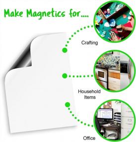 img 3 attached to Craftopia'S Magnetic Sheet Roll - Perfect For Crafts! Create Die Cuts, Cards, And Car Magnets Easily